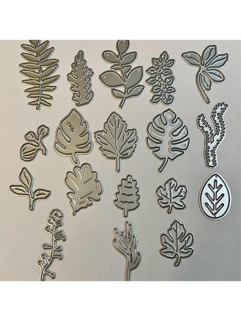 18pc Leaf Plant Metal Cutting Dies Scrapbooking Card Making Craft